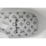 PK God Batch Louis Vuitton Trainer Black White Swarovski 1ABM08 