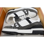 PK God Batch Louis Vuitton Trainer Black White Swarovski 1ABM08 