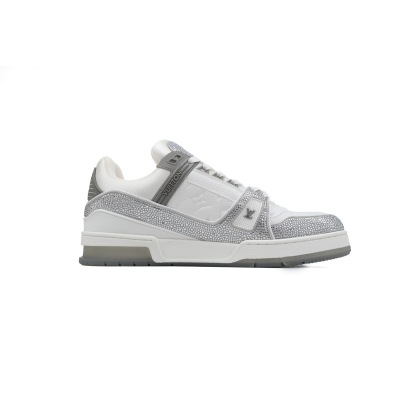 PK God Batch LOUIS VUITTON Trainer Grey white 02