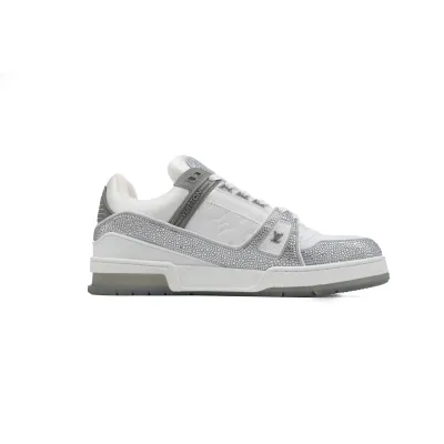 PK God Batch LOUIS VUITTON Trainer Grey white 02