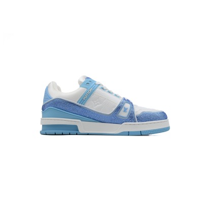 PK God Batch Louis Vuitton Trainer sneaker Blue 02