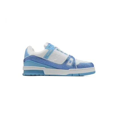PK God Batch Louis Vuitton Trainer sneaker Blue 02