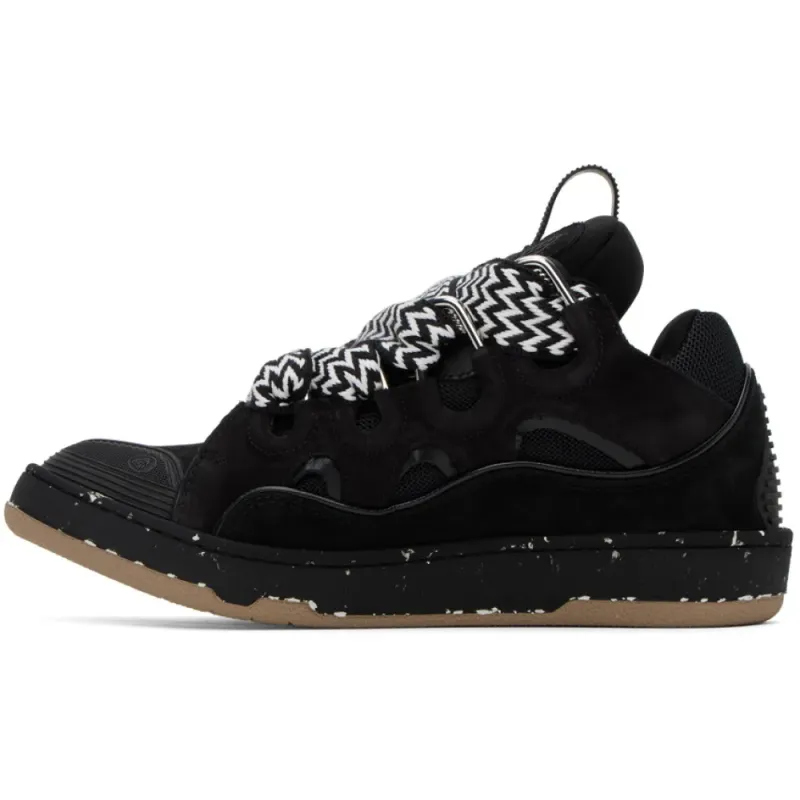 Lanvin Curb Sneaker Black Brown
