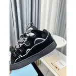 Lanvin Curb Sneaker Black Grey FM-SKRK11-REFL-P2210