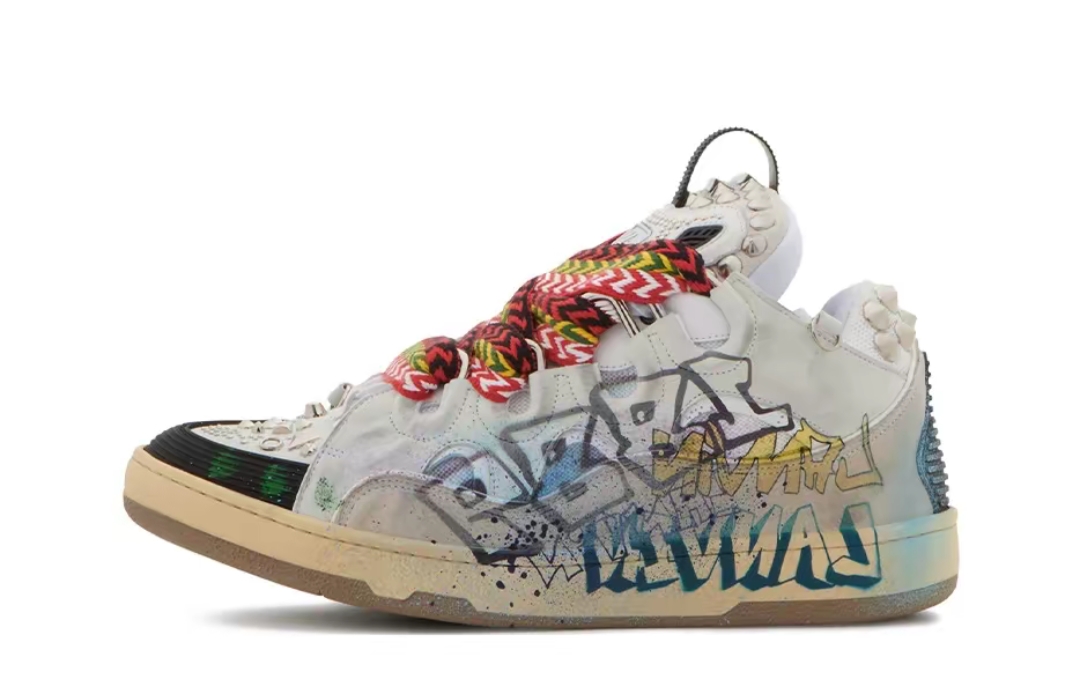 Lanvin Curb Sneaker Graffiti