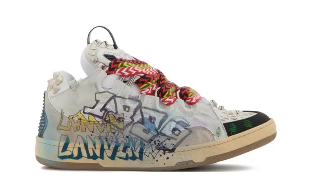 Lanvin Curb Sneaker Graffiti