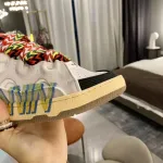 Lanvin Curb Sneaker White White Print