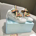 Lanvin Curb Sneakers White