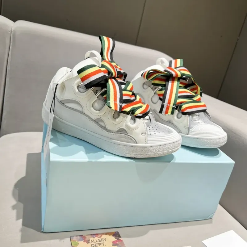 Lanvin Curb Sneakers White