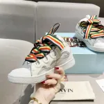 Lanvin Curb Sneakers White