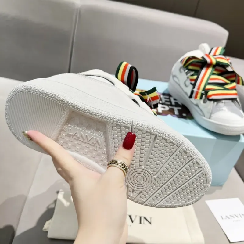 Lanvin Curb Sneakers White