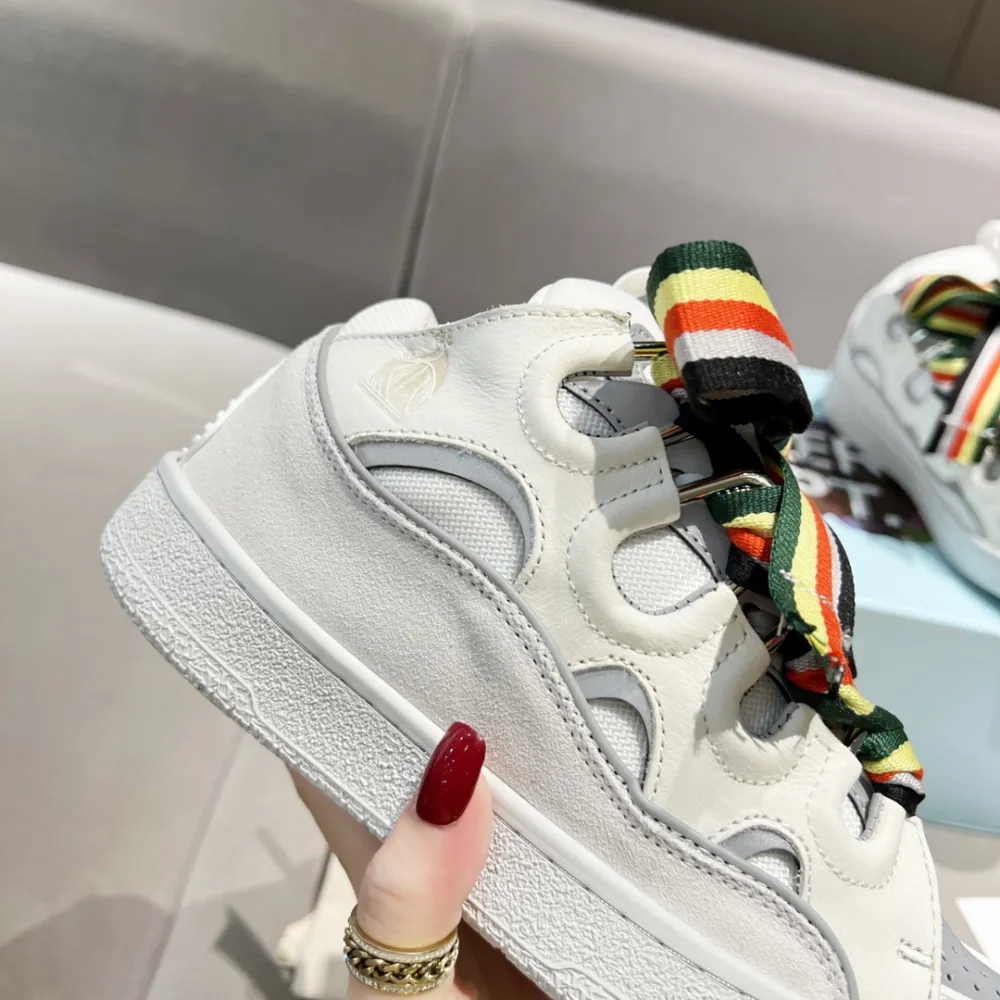 Lanvin Curb Sneakers White