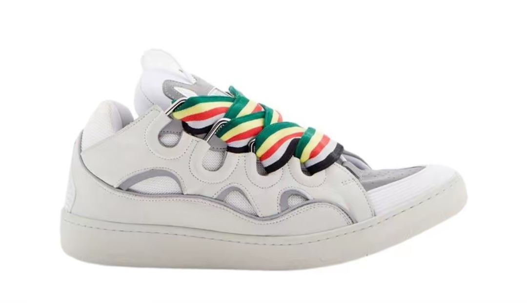 Lanvin Curb Sneakers White