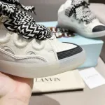 Lanvin Curb Sneakers White Black