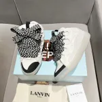 Lanvin Curb Sneakers White Black