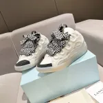 Lanvin Curb Sneakers White Black