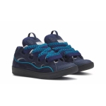 LANVIN White Navy Blue