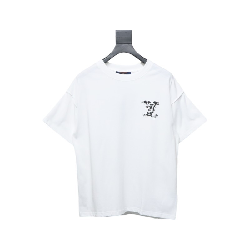 Louis Vuitton 25ss Cloud Polka Dots Lamination Print Short Sleeve White