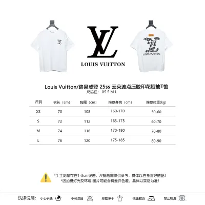 Louis Vuitton 25ss Cloud Polka Dots Lamination Print Short Sleeve White 02