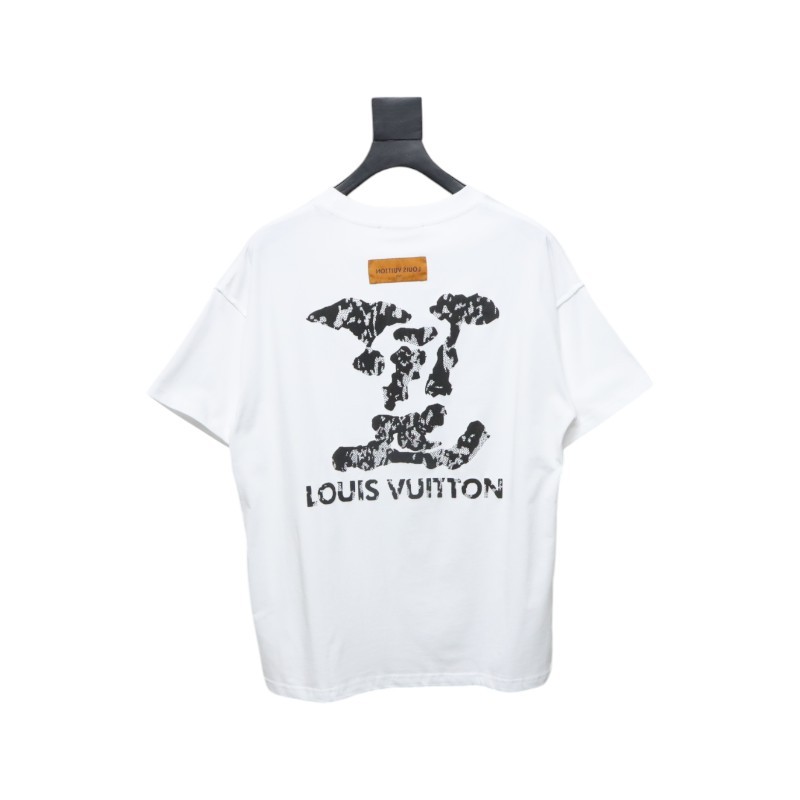 Louis Vuitton 25ss Cloud Polka Dots Lamination Print Short Sleeve White