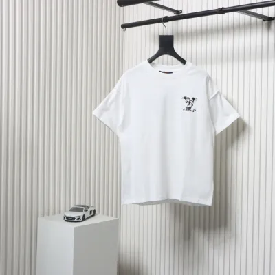 Louis Vuitton 25ss Cloud Polka Dots Lamination Print Short Sleeve White 01