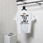 Louis Vuitton 25ss Cloud Polka Dots Lamination Print Short Sleeve White