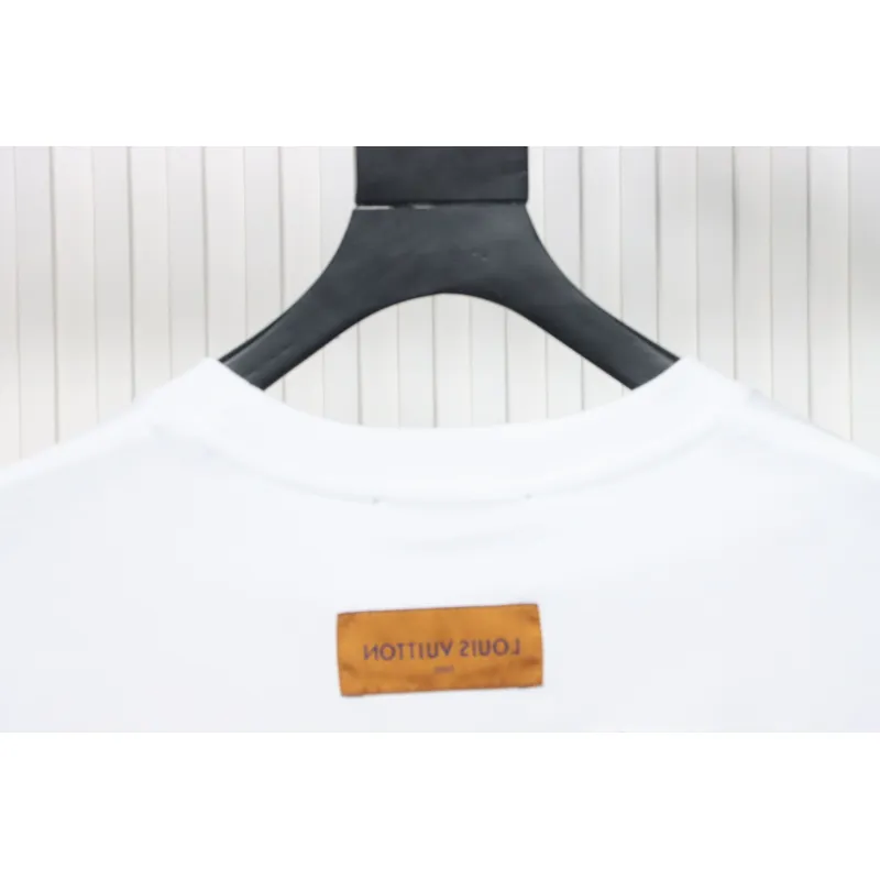 Louis Vuitton 25ss Cloud Polka Dots Lamination Print Short Sleeve White