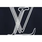 Louis Vuitton 25ss line logo foam print short sleeve black