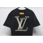 Louis Vuitton 25ss line logo foam print short sleeve black