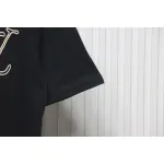 Louis Vuitton 25ss line logo foam print short sleeve black