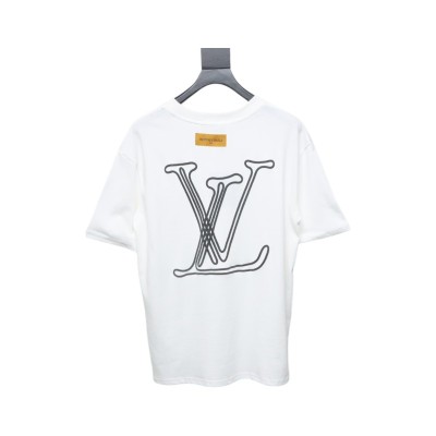 Louis Vuitton 25ss line logo foam print short sleeves 02