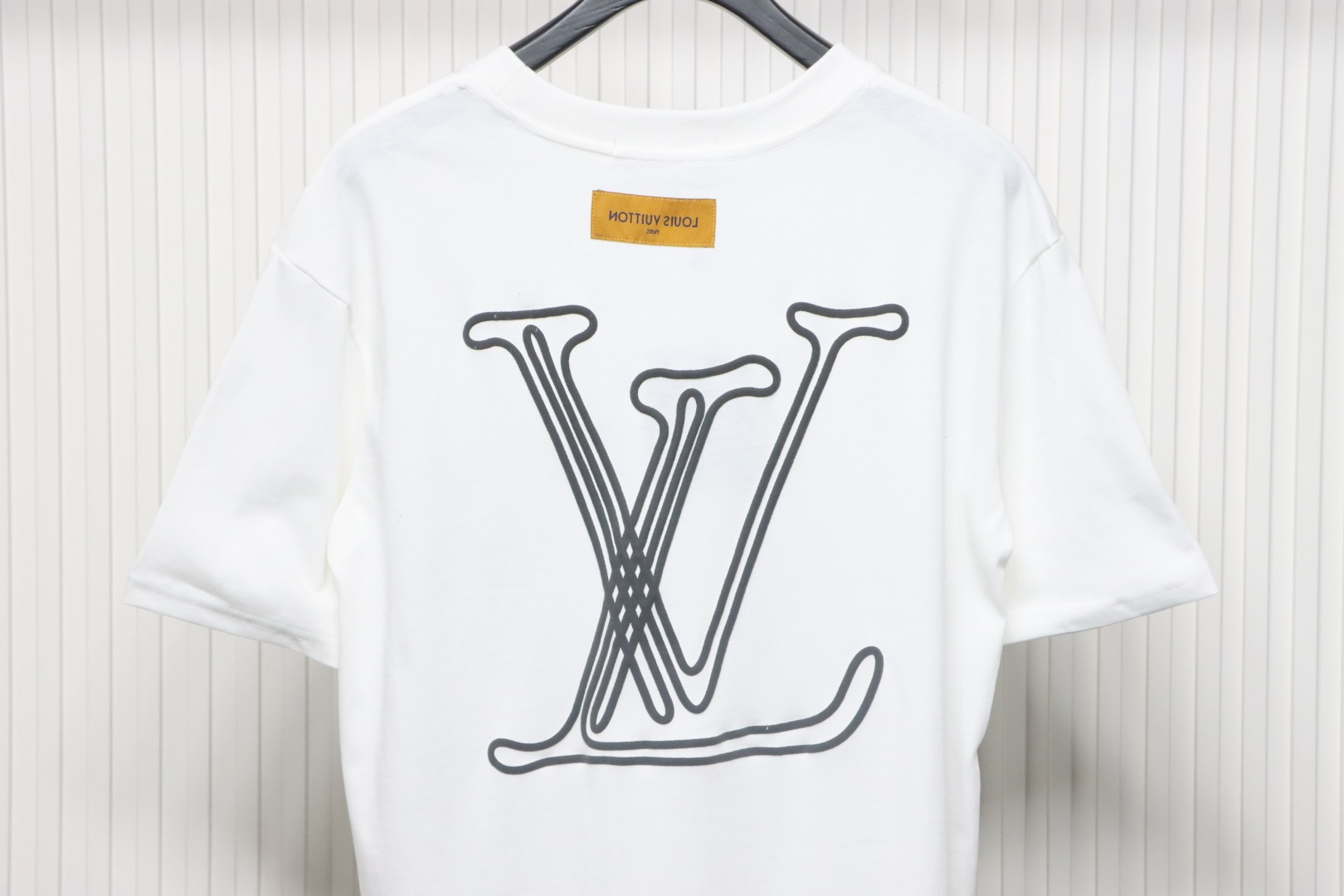 Louis Vuitton 25ss line logo foam print short sleeves
