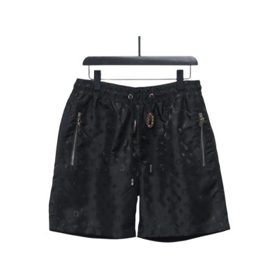 Louis Vuitton all over print monogram zip up shorts 01