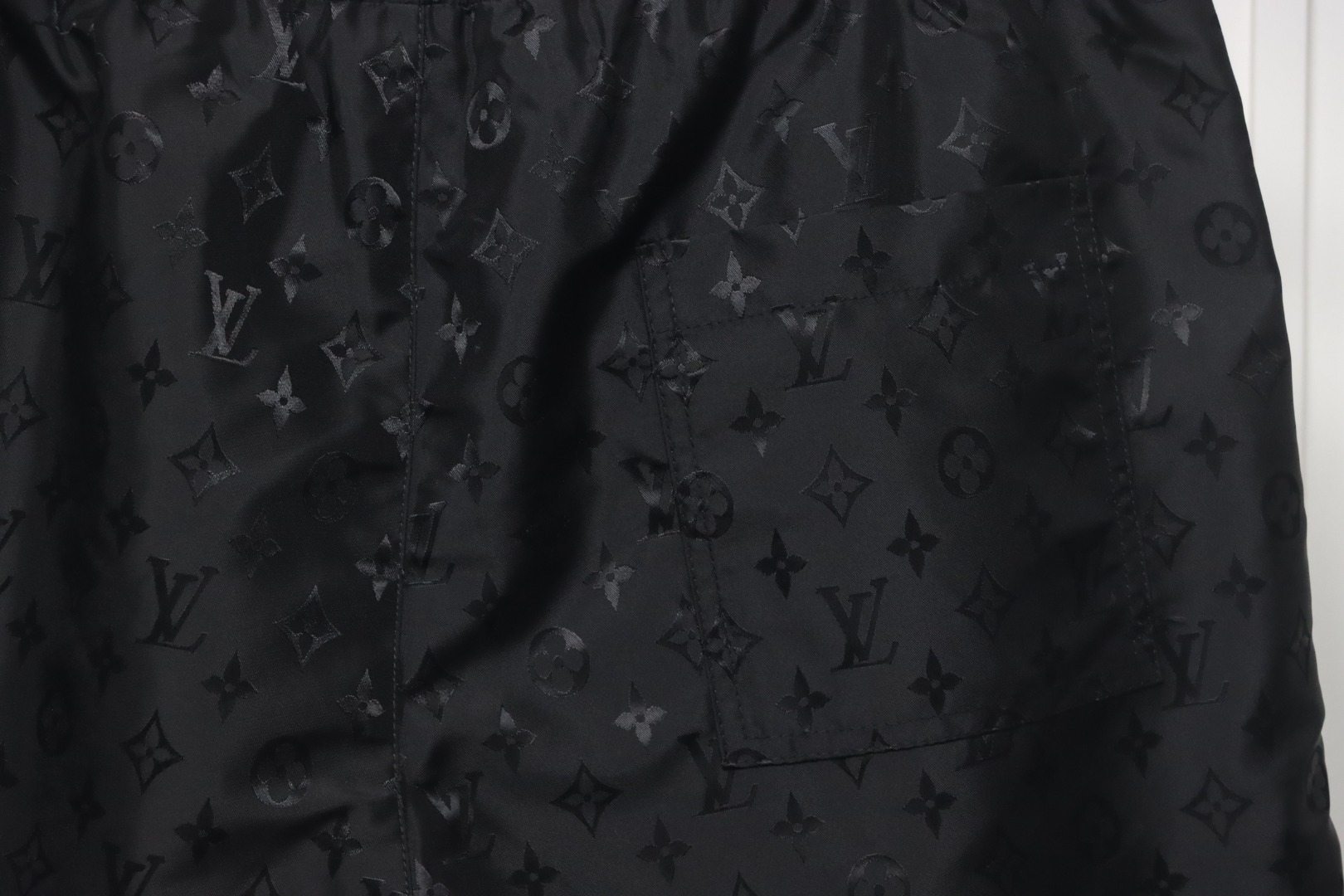 Louis Vuitton all over print monogram zip up shorts