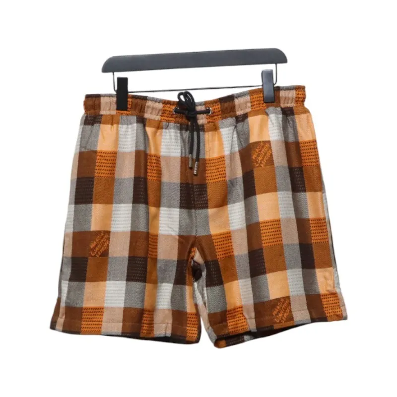 Louis Vuitton Checkerboard Embroidered Lettering Shorts