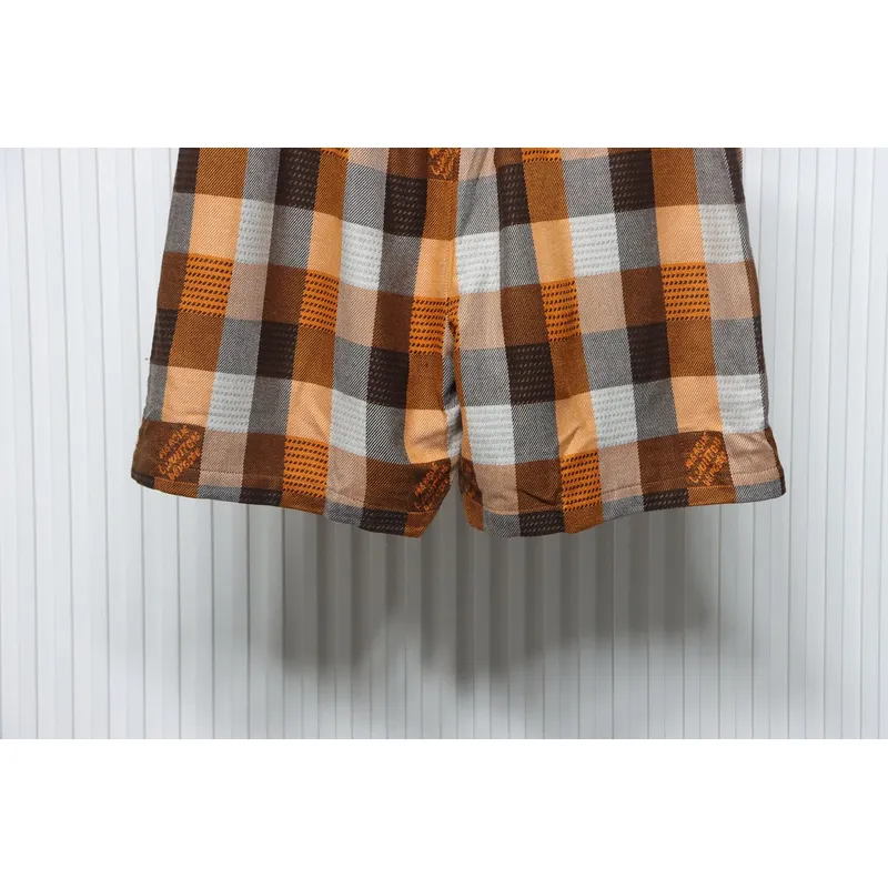 Louis Vuitton Checkerboard Embroidered Lettering Shorts