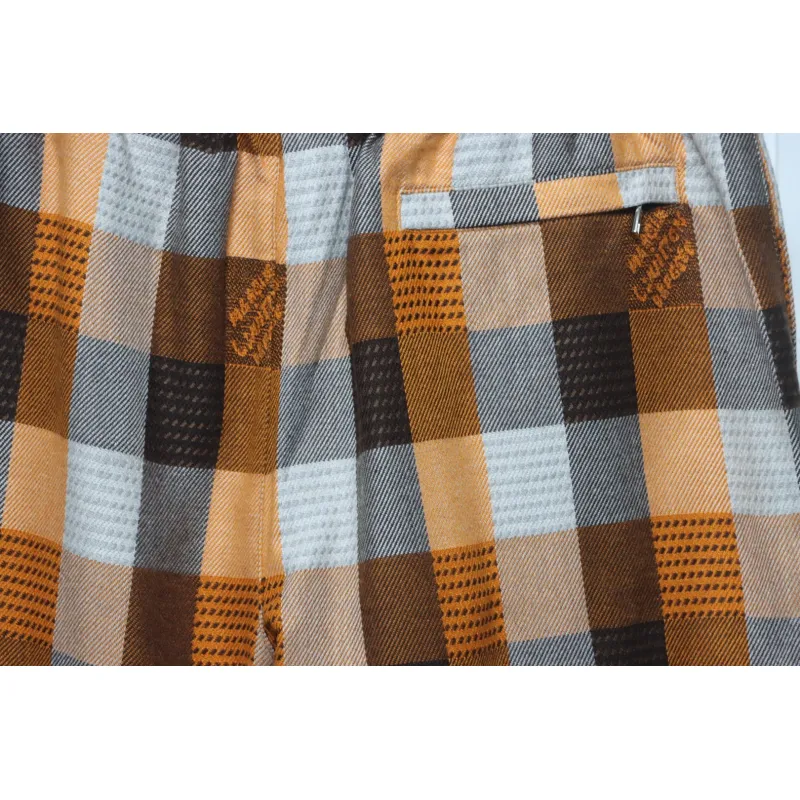 Louis Vuitton Checkerboard Embroidered Lettering Shorts