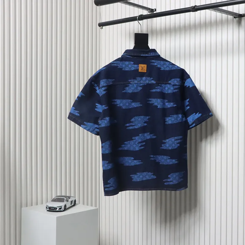 Louis Vuitton Cloud Sky Blue Shirt Denim Jacket