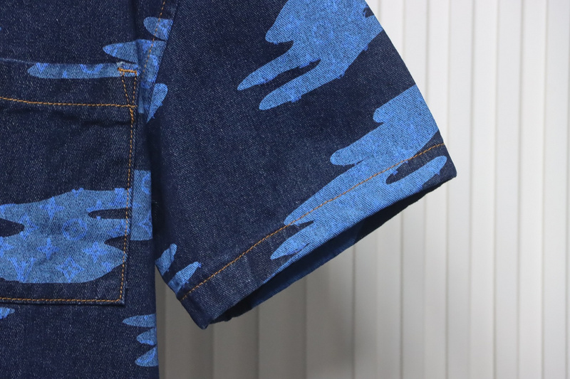 Louis Vuitton Cloud Sky Blue Shirt Denim Jacket