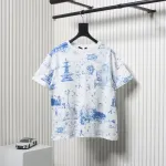 Louis Vuitton Dog Walking Print Short Sleeve