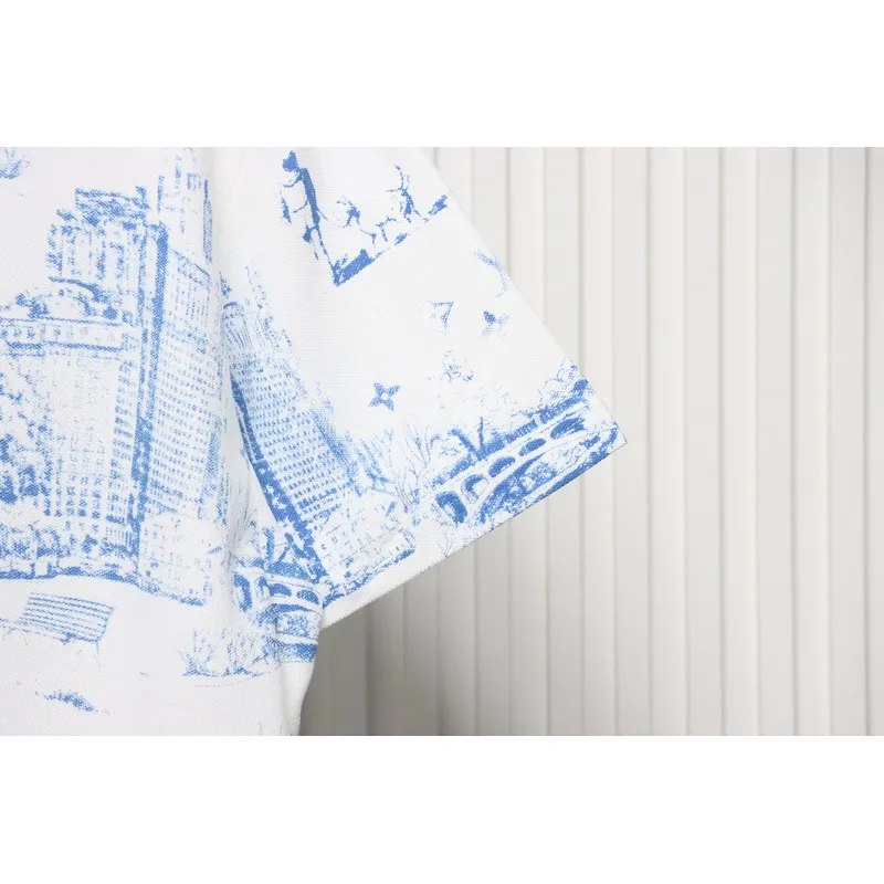 Louis Vuitton Dog Walking Print Short Sleeve