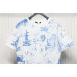 Louis Vuitton Dog Walking Print Short Sleeve