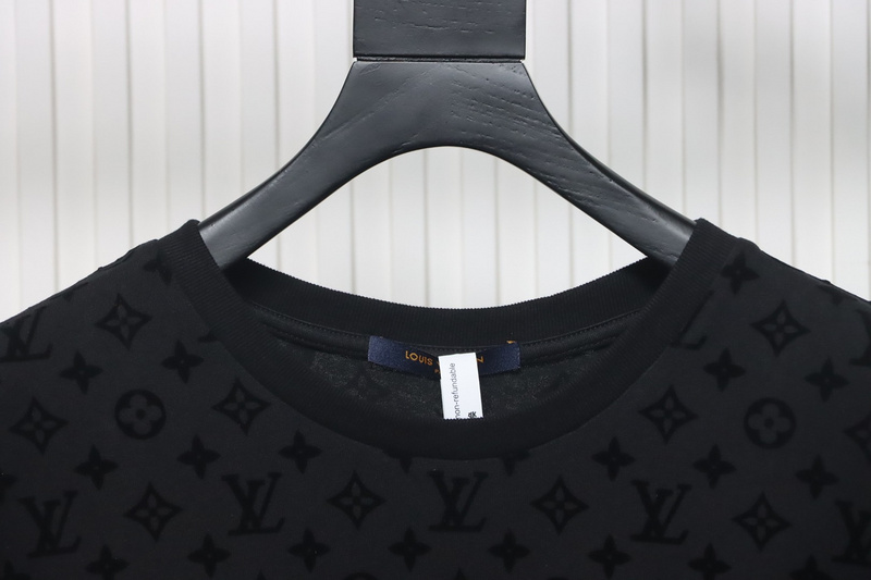 Louis Vuitton Jacquard Flocked T-Shirt Black
