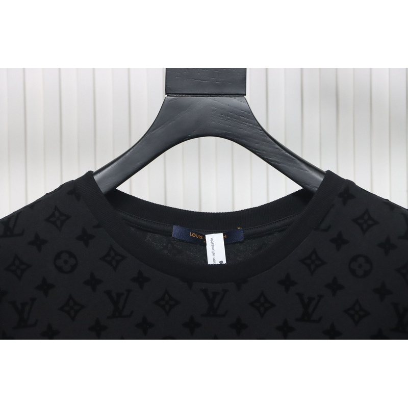 Louis Vuitton Jacquard Flocked T-Shirt Black