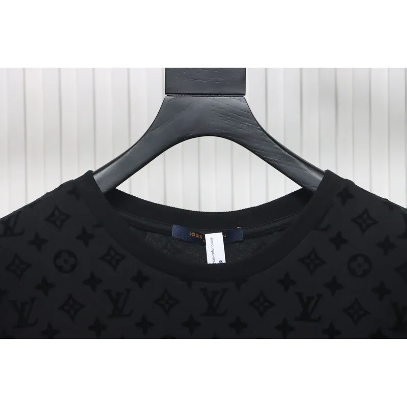 Louis Vuitton Jacquard Flocked T-Shirt Black