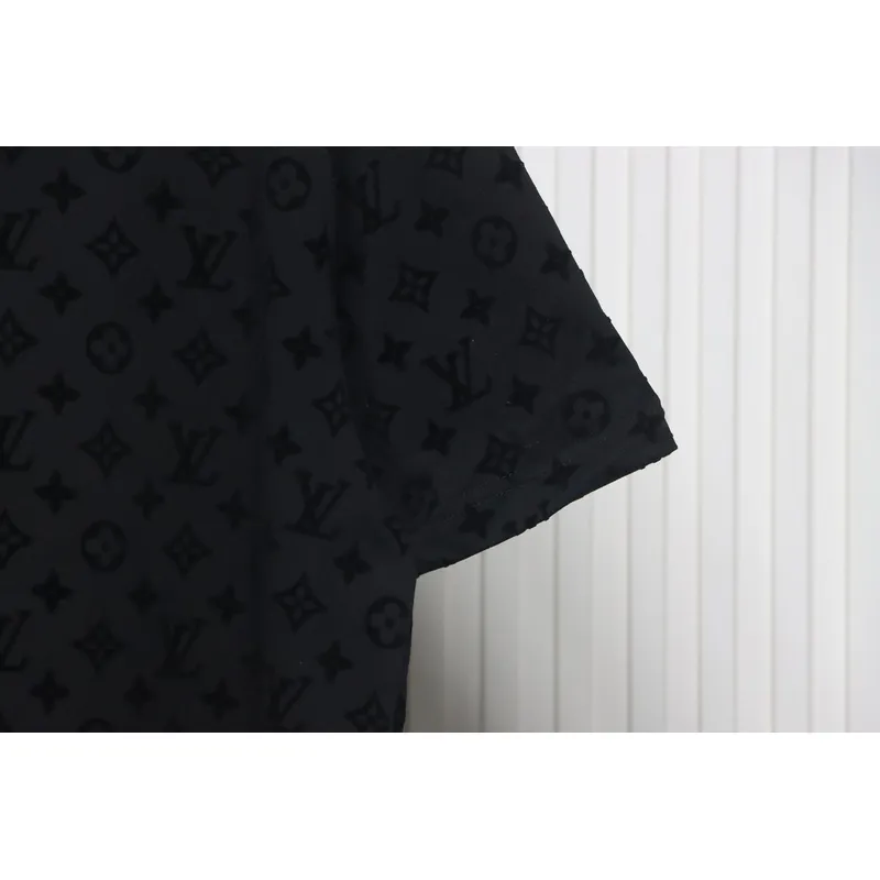 Louis Vuitton Jacquard Flocked T-Shirt Black