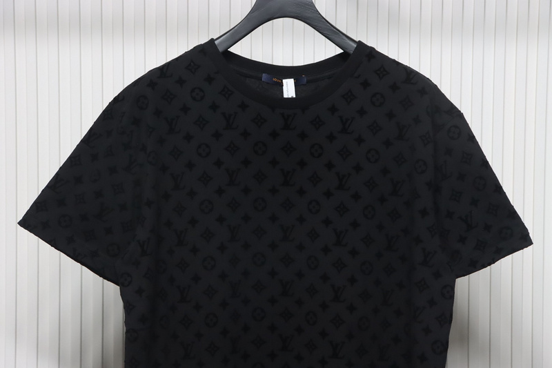 Louis Vuitton Jacquard Flocked T-Shirt Black