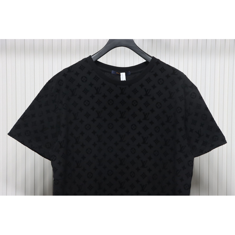 Louis Vuitton Jacquard Flocked T-Shirt Black