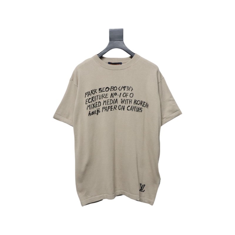 Louis Vuitton Lettering Wool Short Sleeve