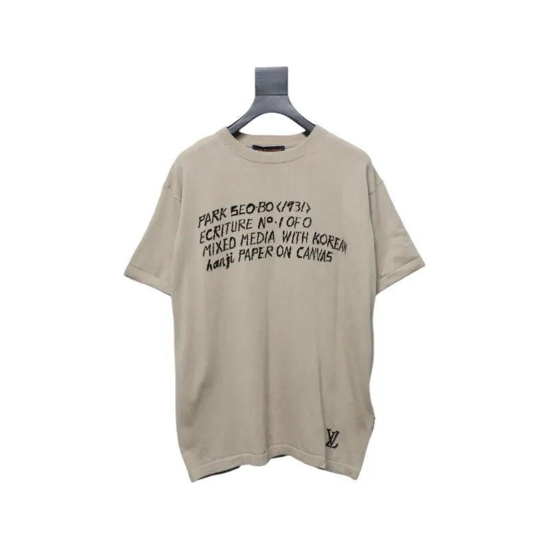 Louis Vuitton Lettering Wool Short Sleeve